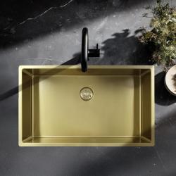 Pure.Sink Exclusivo grande pia dourada 70x40 cm raio de 10mm, submontagem, embutida e sobreposta PEX7040-60
