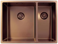 Pure.Sink Exclusivo Cobre 1,5 cuba e meia 34+18 cm raio de 10mm PEX341840-62