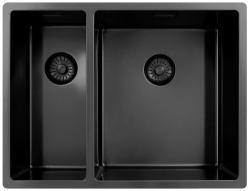 Pure.Sink Exclusivo Gun Metal 1,5 pia e meia 18+34 cm 10mm raio PEX183440-61