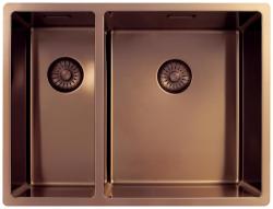 Pure.Sink Exclusivo Cobre 1,5 pia dupla de 18+34cm com raio de 10mm PEX183440-62