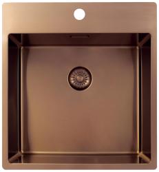 Pure.Sink Exclusivo Cobre pia 49x52 cm Tapwing com furo de torneira raio de 10mm PEX4540T-62