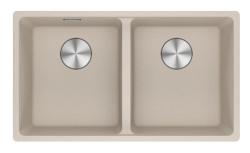 Franke Maris MRG 220-35-35 Fragranite Coffee cream pia dupla de embutir 135.0725.668
