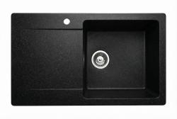 Graniteland Liri Granito Ardósia com aspecto de pedra dura, pia com área de escorrimento 765x448 mm 1208971437