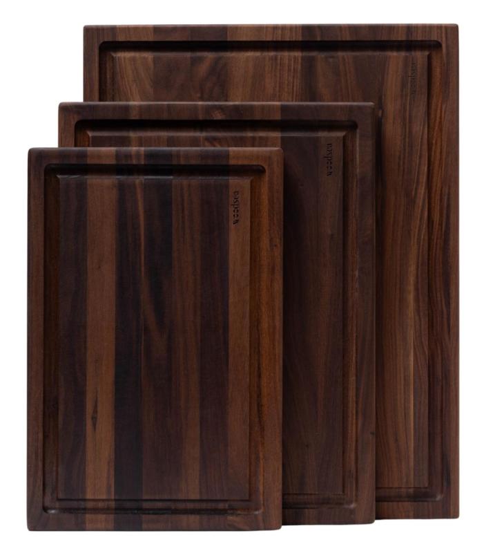 Woodsea Butcher Groove S - Tábua de Corte de Madeira de Nogueira com sulco de suco 45x30 cm 1208971534