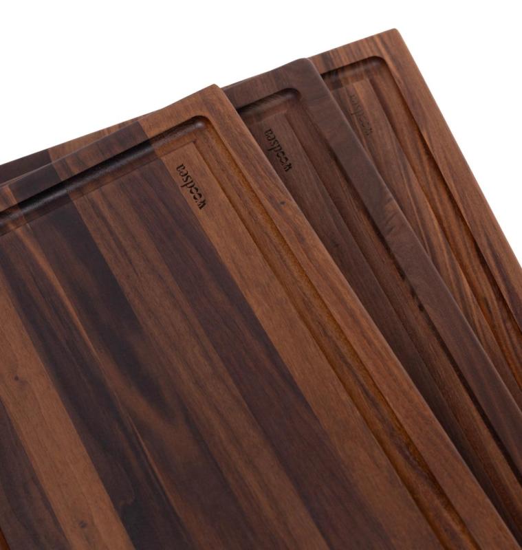 Woodsea Butcher Groove S - Tábua de Corte de Madeira de Nogueira com sulco de suco 45x30 cm 1208971534