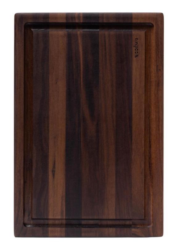 Woodsea Butcher Groove L - Tábua de Cortar em Madeira de Nogueira com sulco de suco 60x45 cm 1208971536