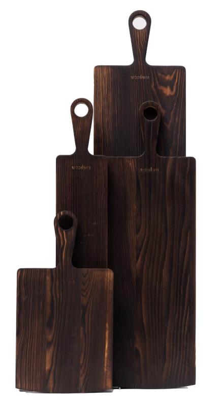 Woodsea Pine Burned S - Tábua de corte de pinho 20x38cm 1208971575