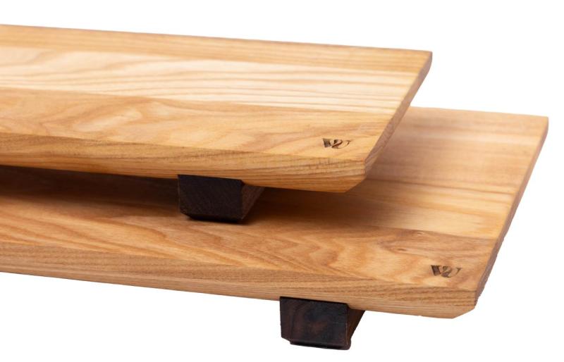 Woodsea Sushi S- Tábua de Sushi de Madeira de Nogueira com pernas de madeira de nogueira 30x12 cm 1208971584