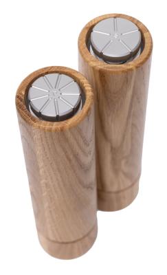 Woodsea Upside Down Oak - Moinho de sal de madeira de carvalho Ø5.4x22.5 cm 1208971591