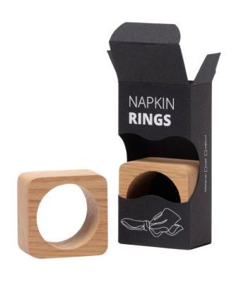 Anel de Guardanapo Woodsea Oak - Anel de Guardanapo de Carvalho 5x5 cm 2 peças 1208971602