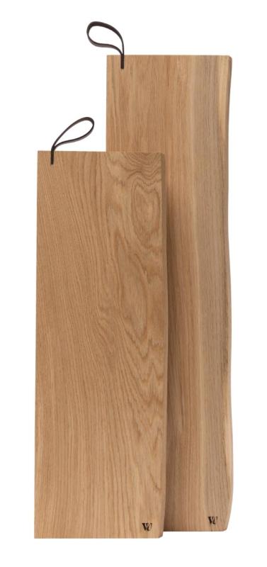 Woodsea Serving S - Tábua de Servir em Carvalho 55x17 cm com alça de couro 1208971615