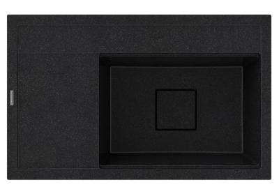 Graniteland Seta Granito preto ardósia Pedra dura Bacia de instalação 80x50 cm 1208971619