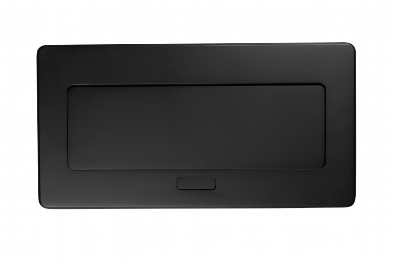 MULTISOFT tomada para móveis 2x Tomada com Aterramento, USB A+C, RJ45, HDMI, Cabo de Alimentação com Plugue, Preto
