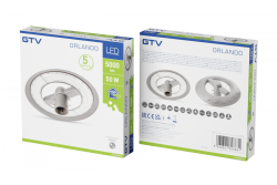 Luminária LED para jardim-parque ORLANDO, 50 W, 5000 lm, 4000K, AC180-250V, IP65