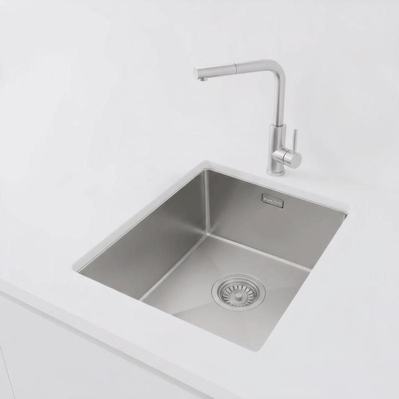 Pure.Sink Luxion Pia em aço inoxidável 36x40 cm para encastrar, embutir ou sobrepor  PLX3640-02