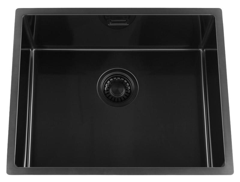 Pure.Sink Luxion PVD Pia preta 50x40 cm para encastrar, embutir ou sobrepor PLX5040-63