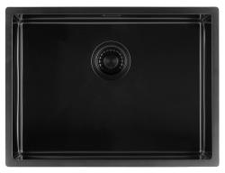 Pure.Sink Luxion PVD Pia preta 55x40 cm para encastrar, embutir ou sobrepor PLX5540-63