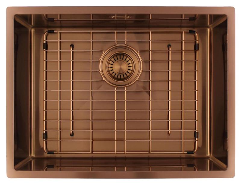 Pure.Sink Luxion Pia de cobre 55x40 cm para encastrar, embutir e montar PLX5540-62