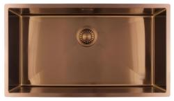 Pure.Sink Luxion Pia grande de cobre 74x40 cm para encastrar, embutir ou sobrepor PLX7440-62