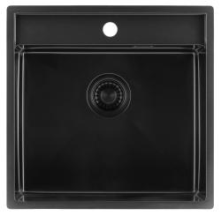 Pure.Sink Luxion PVD Pia preta 51x50 cm Torneira com bancada PLX5150T-63
