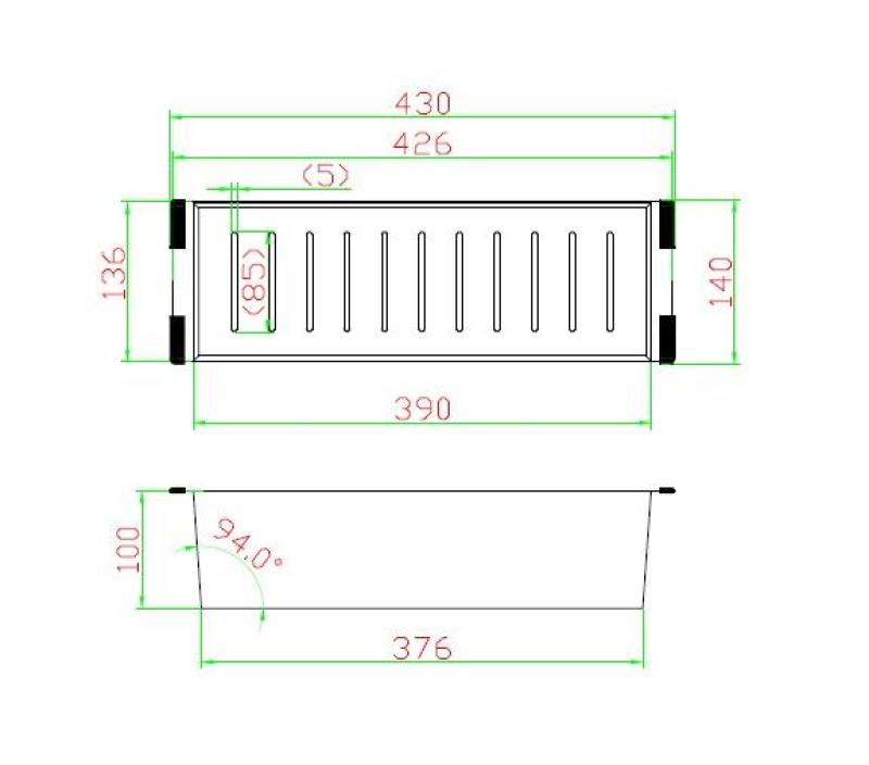Pure.Sink Luxion Cesto preto para pia PLXCOL-63