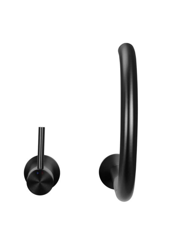 Pure.Sink Luxion Torneira de cozinha Gun metal com 2 furos e bico redondo PLX2HR-61