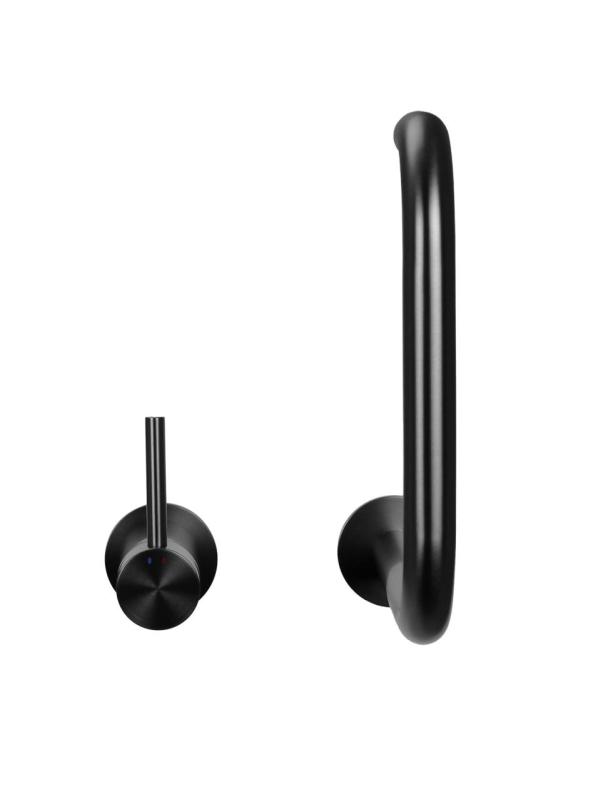 Pure.Sink Luxion 2-hole Gun metal kitchen faucet with U spout PLX2HU-61