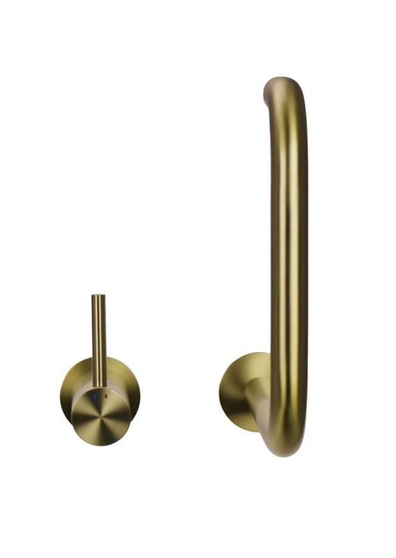 Pure.Sink Luxion 2-hole gold kitchen faucet with U spout PLX2HU-60