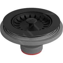 Franke Dreno Semi Integral, Fragranite, cor Preto fosco, logo Franke 112.0668.276