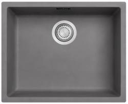Ausmann Fibre betão pia cinza 50x40cm submontagem, montagem e embutido com plugue automático RVS 1208971915