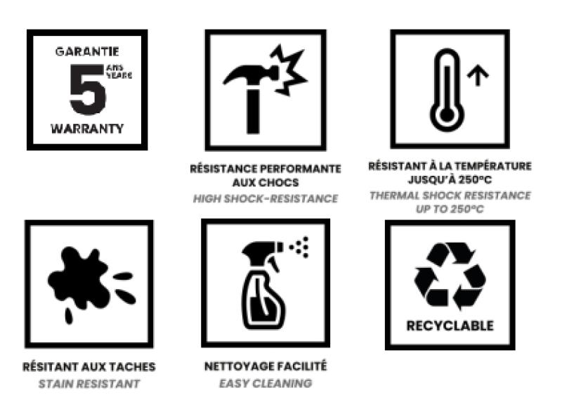 Ausmann Fibre Lavatório cinzento em betão, 50 x 40 cm, para encastrar, sobre-casa e encastrado à face, com tampão automático preto 1208971916