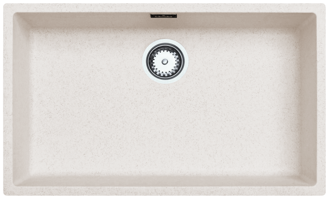 Ausmann Fibre areia branca grande pia de 70x40cm para embutir, sobrepor e instalar na superfície com plug automático de aço inoxidável 1208971935
