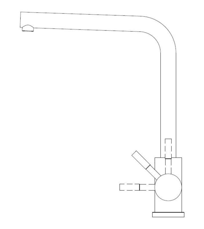Pure.Sink Elite Steel Spark torneira de cozinha em cobre PVD PS8040-62