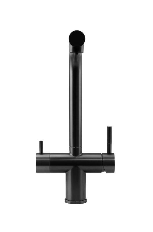 Pure.Sink Elite Aço Clear-S PVD metal de arma de 3 vias Torneira de cozinha com Bico Retrátil e Água Filtrada PS8120-61