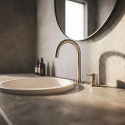 MURO TUA Torneira de lavatório de 2 furos cromada com bico redondo 1208972104