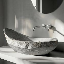 MURO TUA Torneira de lavatório embutida na parede cromada M1.AB1.2.CR