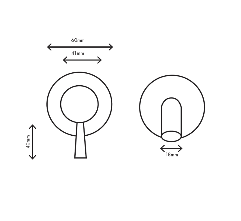 MURO TUA Torneira de lavatório embutida na parede cromada M1.AB1.2.CR