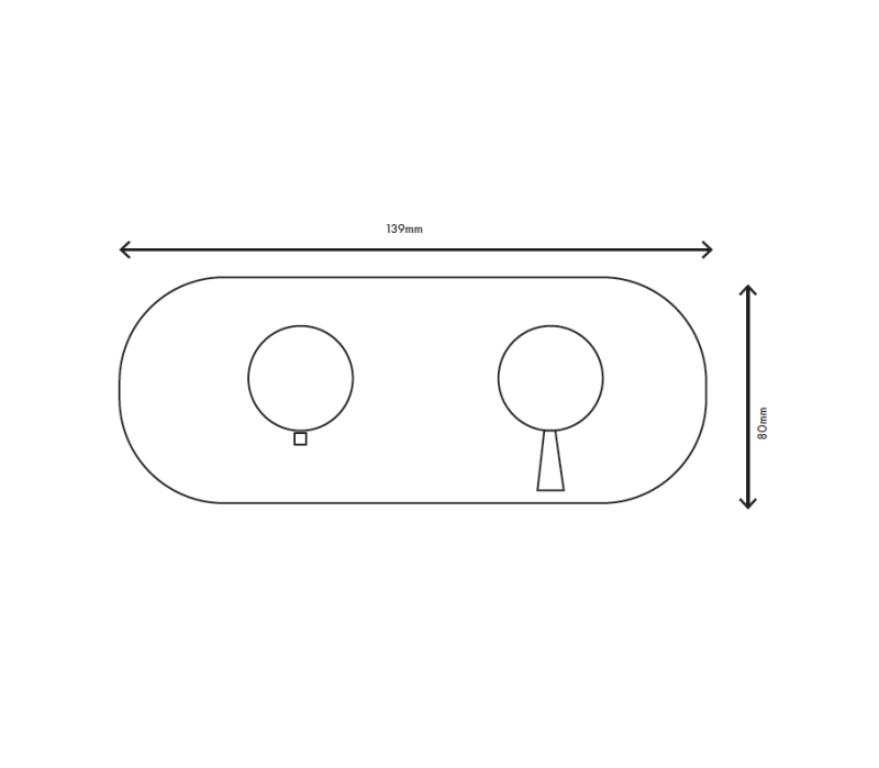 MURO TUA Torneira termostática embutida para chuveiro com 3 saídas cromada M1.B33T.S.CR