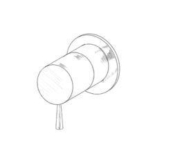 MURO TUA Conversor de 2 vias embutido cromado M1.B32.2.CR