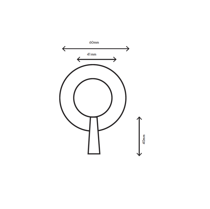MURO TUA Comutador de 3 vias embutido cromado M1.B33.3.CR