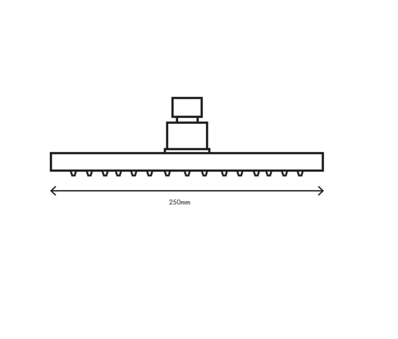 MURO TUA chuveiro principal 250 mm Cromo M1.BA2.M.CR