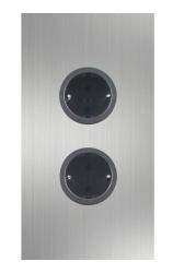 Indux Corner Coluna de energia com 2 tomadas com terra RVS 1208972276