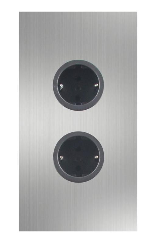 Indux Corner Coluna de energia com 2 tomadas com terra RVS 1208972276