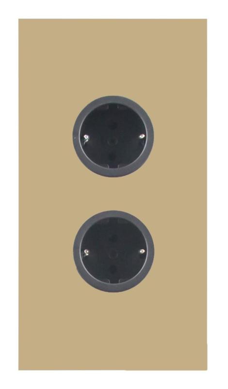 Indux Corner Coluna de energia com 2 tomadas com terra Randaarde Goud 1208972283