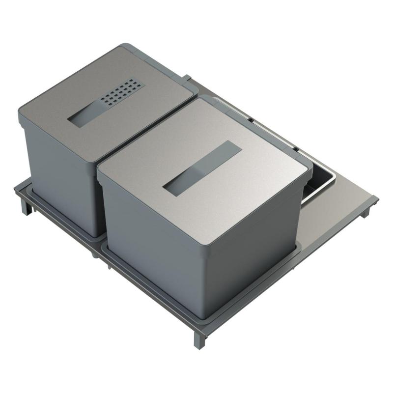 Indux Sort Sistema de recolha de resíduos duplo Comando manual para gavetas extraíveis 1208972319