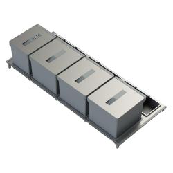 Indux Sort Sistema de recolha de lixo quádruplo Comando manual para gavetas extraíveis 1208972321