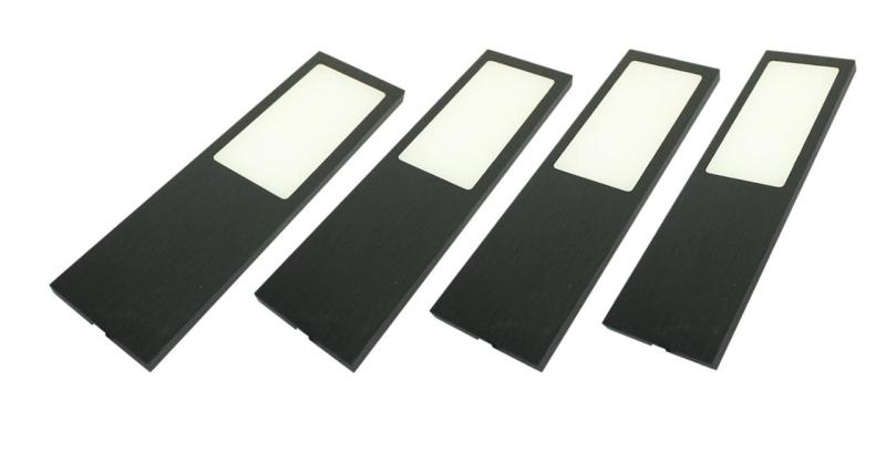 Indux Solin Conjunto de luzes LED multicoloridas para cozinha, 4 spots x 3,6 W, preto 1208972346