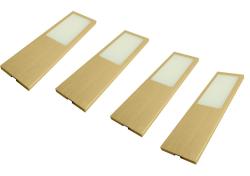 Indux Solin Conjunto de luzes LED multicoloridas para cozinha, 4 spots x 4 W, dourado 1208972366