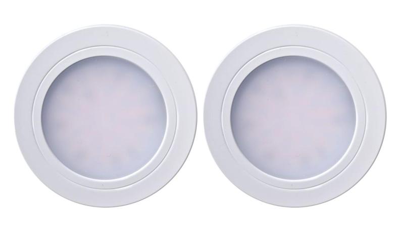 Indux Luma Conjunto de 2 spots LED para cozinha pequena embutida com driver LED Branco 1208972375