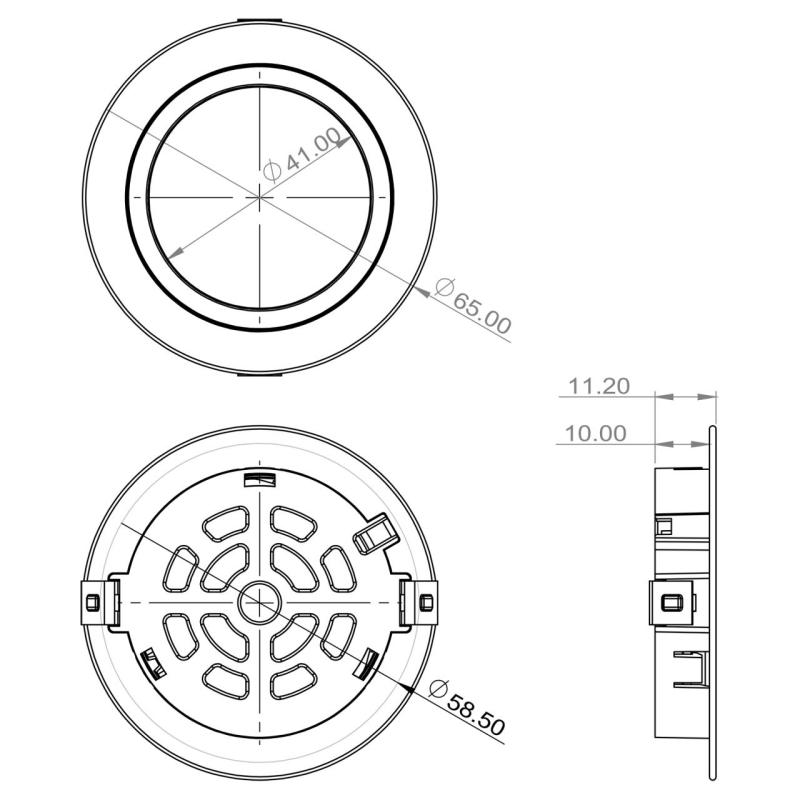 Indux Luma Pequena cozinha embutida Multi Tone LED Spot Branco 1208972385